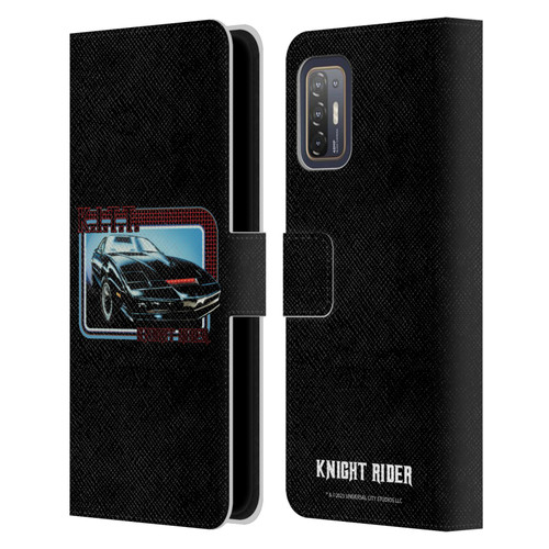 Knight Rider Core Graphics Kitt Car Leather Book Wallet Case Cover For HTC Desire 21 Pro 5G