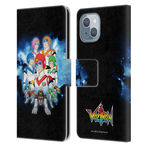 Voltron Character Art Group Leather Book Wallet Case Cover For Apple iPhone 14