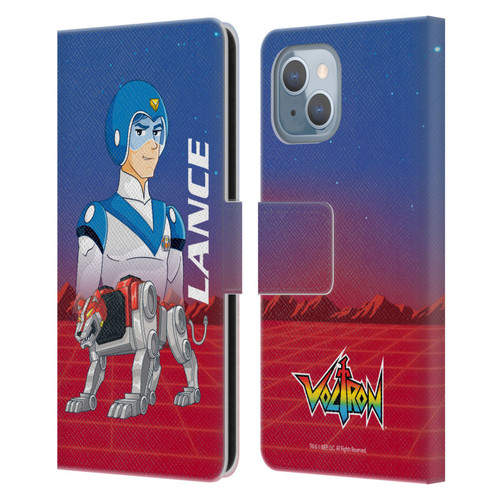 Voltron Character Art Lance Leather Book Wallet Case Cover For Apple iPhone 14