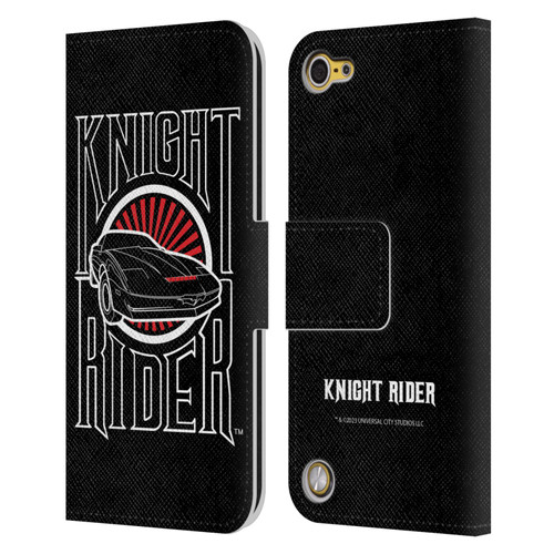 Knight Rider Core Graphics Logo Leather Book Wallet Case Cover For Apple iPod Touch 5G 5th Gen