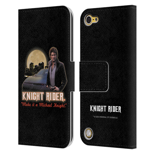 Knight Rider Core Graphics Poster Leather Book Wallet Case Cover For Apple iPod Touch 5G 5th Gen