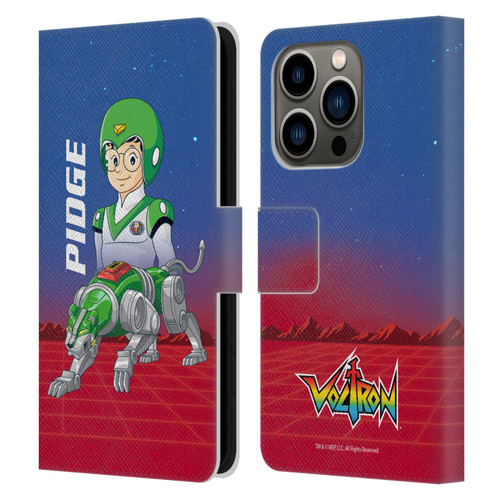Voltron Character Art Pidge Leather Book Wallet Case Cover For Apple iPhone 14 Pro