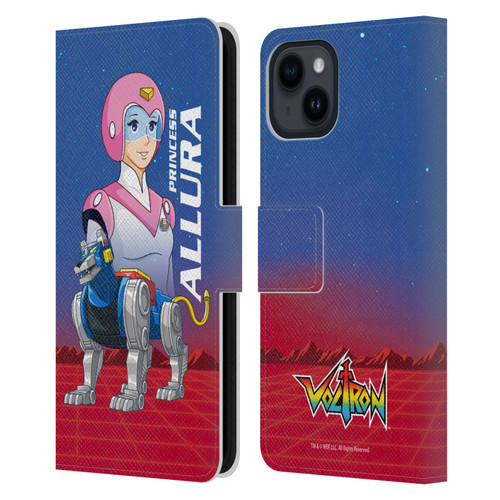 Voltron Character Art Princess Allura Leather Book Wallet Case Cover For Apple iPhone 15