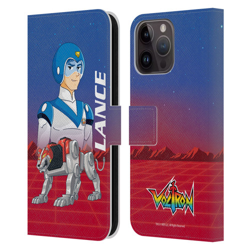 Voltron Character Art Lance Leather Book Wallet Case Cover For Apple iPhone 15 Pro Max