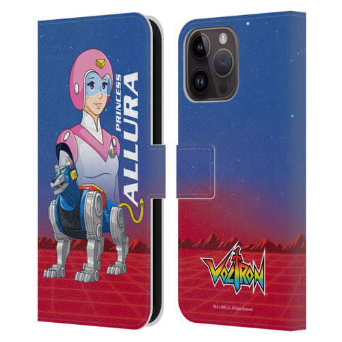 Voltron Character Art Princess Allura Leather Book Wallet Case Cover For Apple iPhone 15 Pro Max