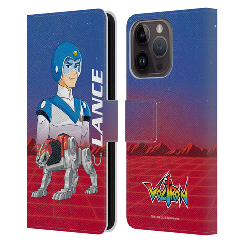 Voltron Character Art Lance Leather Book Wallet Case Cover For Apple iPhone 15 Pro