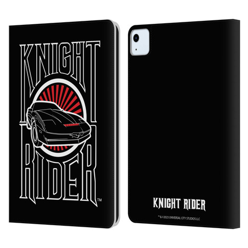 Knight Rider Core Graphics Logo Leather Book Wallet Case Cover For Apple iPad Air 2020 / 2022