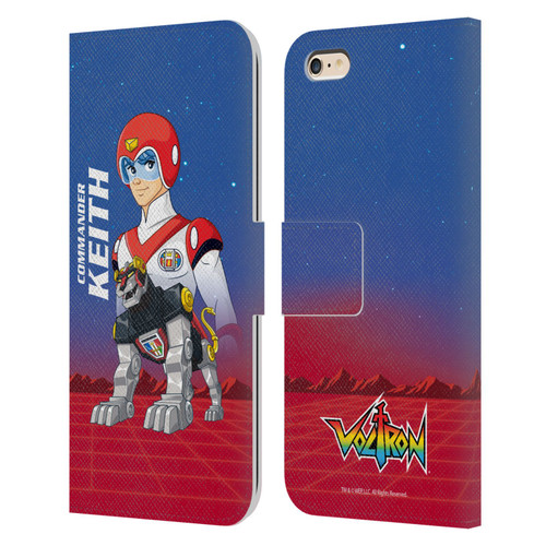 Voltron Character Art Commander Keith Leather Book Wallet Case Cover For Apple iPhone 6 Plus / iPhone 6s Plus