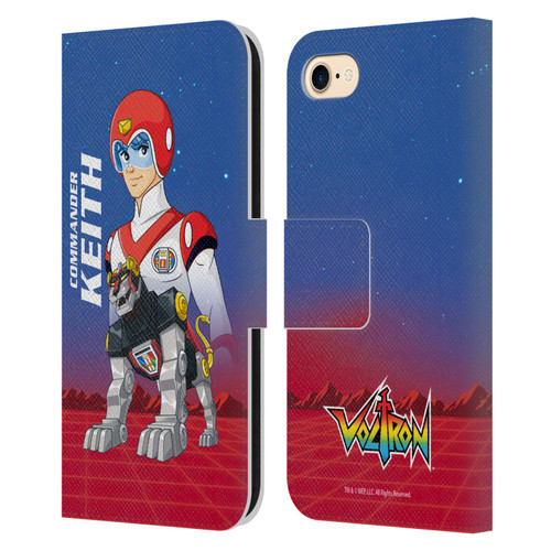 Voltron Character Art Commander Keith Leather Book Wallet Case Cover For Apple iPhone 7 / 8 / SE 2020 & 2022