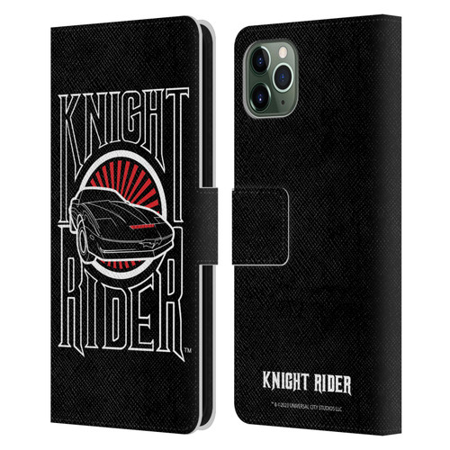 Knight Rider Core Graphics Logo Leather Book Wallet Case Cover For Apple iPhone 11 Pro Max