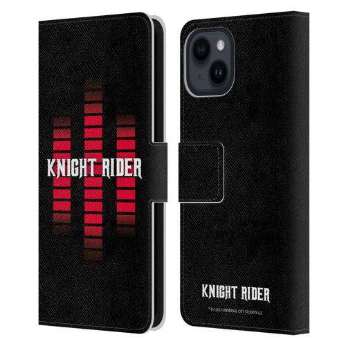 Knight Rider Core Graphics Control Panel Logo Leather Book Wallet Case Cover For Apple iPhone 15