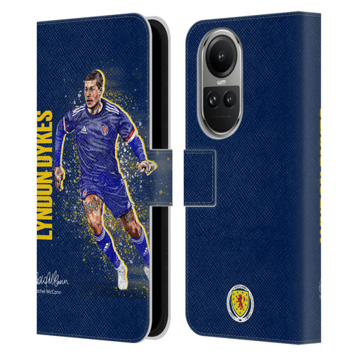 Scotland National Football Team Players Lyndon Dykes Leather Book Wallet Case Cover For OPPO Reno10 5G / Reno10 Pro 5G