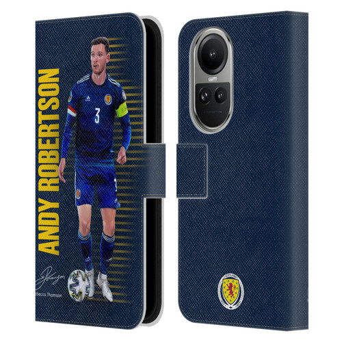 Scotland National Football Team Players Andy Robertson Leather Book Wallet Case Cover For OPPO Reno10 5G / Reno10 Pro 5G