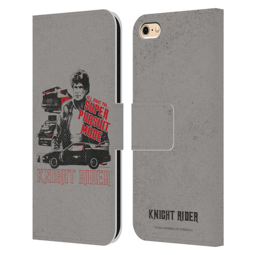 Knight Rider Core Graphics Super Pursuit Mode Leather Book Wallet Case Cover For Apple iPhone 6 / iPhone 6s