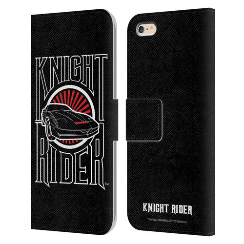 Knight Rider Core Graphics Logo Leather Book Wallet Case Cover For Apple iPhone 6 Plus / iPhone 6s Plus