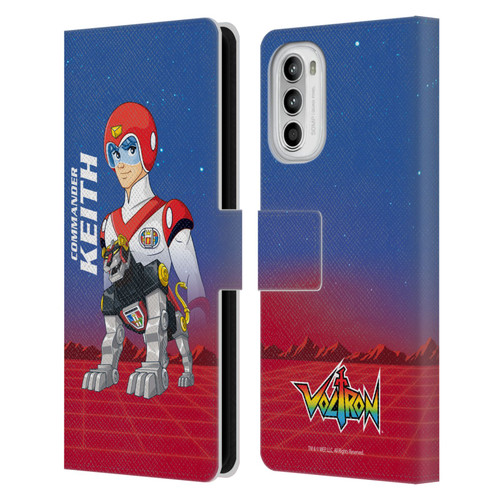 Voltron Character Art Commander Keith Leather Book Wallet Case Cover For Motorola Moto G52