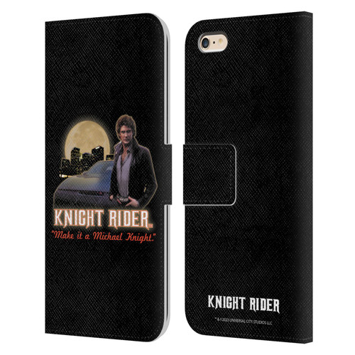 Knight Rider Core Graphics Poster Leather Book Wallet Case Cover For Apple iPhone 6 Plus / iPhone 6s Plus