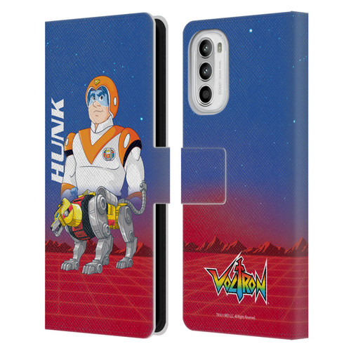 Voltron Character Art Hunk Leather Book Wallet Case Cover For Motorola Moto G52