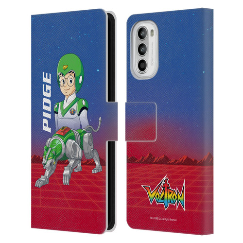 Voltron Character Art Pidge Leather Book Wallet Case Cover For Motorola Moto G52