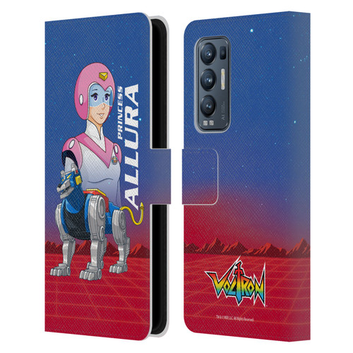 Voltron Character Art Princess Allura Leather Book Wallet Case Cover For OPPO Find X3 Neo / Reno5 Pro+ 5G