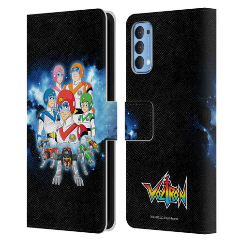 Voltron Character Art Group Leather Book Wallet Case Cover For OPPO Reno 4 5G