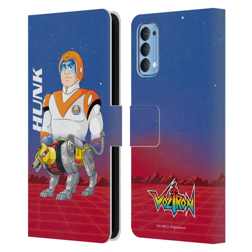 Voltron Character Art Hunk Leather Book Wallet Case Cover For OPPO Reno 4 5G
