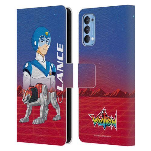 Voltron Character Art Lance Leather Book Wallet Case Cover For OPPO Reno 4 5G