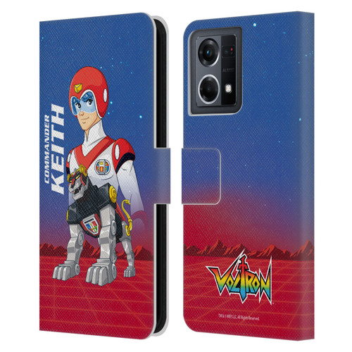 Voltron Character Art Commander Keith Leather Book Wallet Case Cover For OPPO Reno8 4G