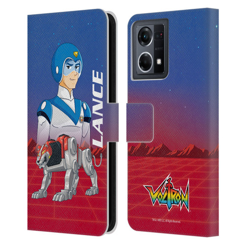 Voltron Character Art Lance Leather Book Wallet Case Cover For OPPO Reno8 4G
