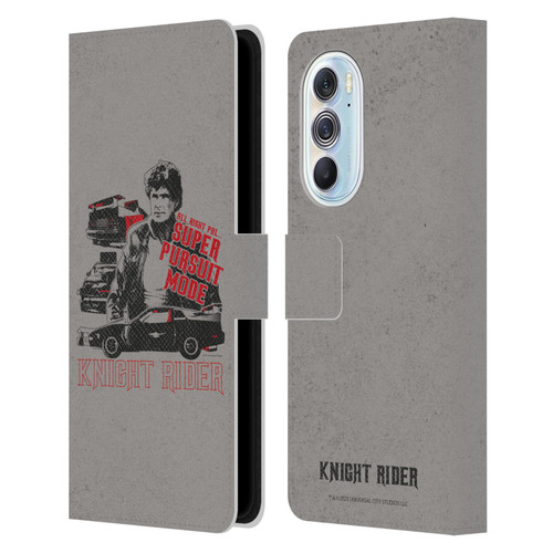 Knight Rider Core Graphics Super Pursuit Mode Leather Book Wallet Case Cover For Motorola Edge X30