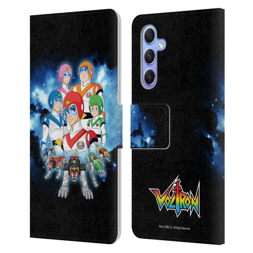 Voltron Character Art Group Leather Book Wallet Case Cover For Samsung Galaxy A34 5G