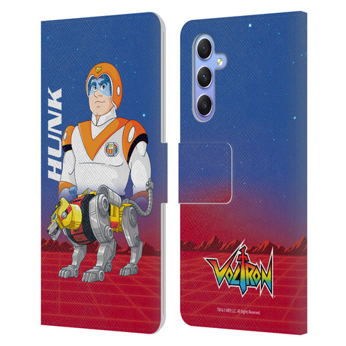 Voltron Character Art Hunk Leather Book Wallet Case Cover For Samsung Galaxy A34 5G