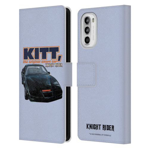 Knight Rider Core Graphics Kitt Smart Car Leather Book Wallet Case Cover For Motorola Moto G52