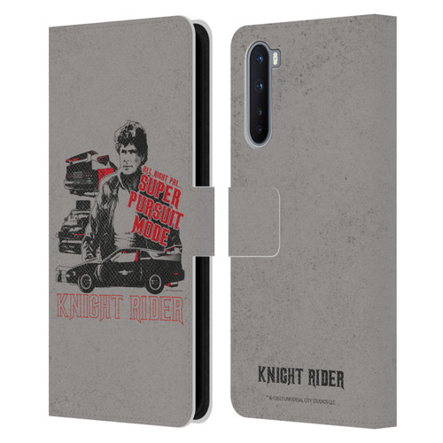 Knight Rider Core Graphics Super Pursuit Mode Leather Book Wallet Case Cover For OnePlus Nord 5G
