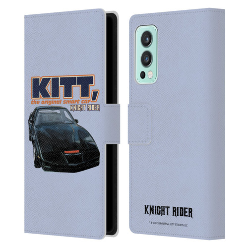 Knight Rider Core Graphics Kitt Smart Car Leather Book Wallet Case Cover For OnePlus Nord 2 5G
