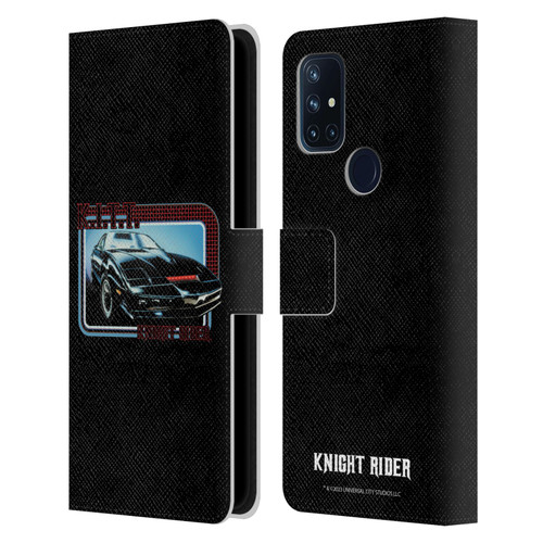 Knight Rider Core Graphics Kitt Car Leather Book Wallet Case Cover For OnePlus Nord N10 5G