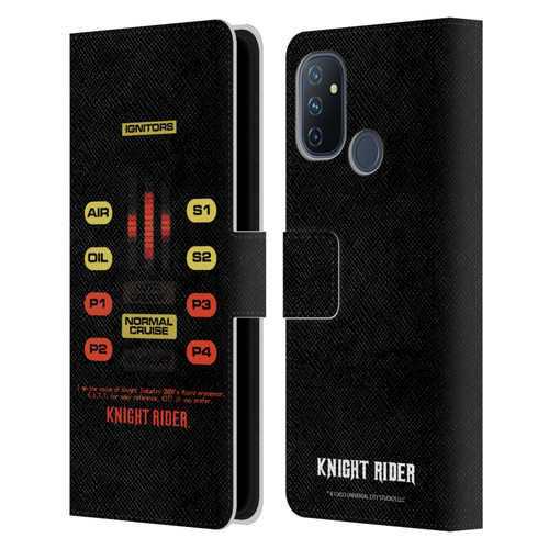 Knight Rider Core Graphics Kitt Control Panel Leather Book Wallet Case Cover For OnePlus Nord N100