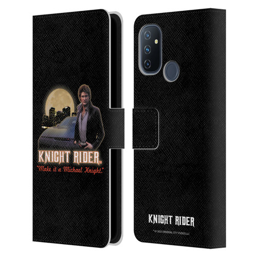Knight Rider Core Graphics Poster Leather Book Wallet Case Cover For OnePlus Nord N100