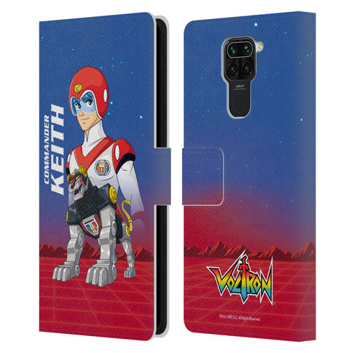 Voltron Character Art Commander Keith Leather Book Wallet Case Cover For Xiaomi Redmi Note 9 / Redmi 10X 4G