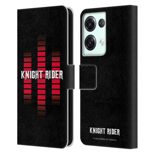 Knight Rider Core Graphics Control Panel Logo Leather Book Wallet Case Cover For OPPO Reno8 Pro
