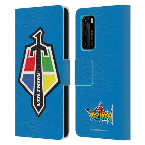 Voltron Graphics Badge Logo Leather Book Wallet Case Cover For Huawei P40 5G
