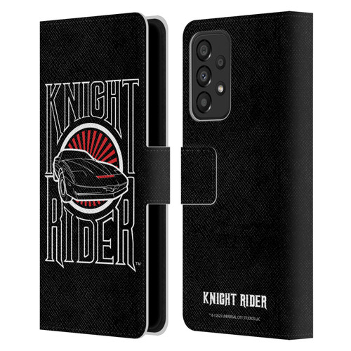 Knight Rider Core Graphics Logo Leather Book Wallet Case Cover For Samsung Galaxy A33 5G (2022)