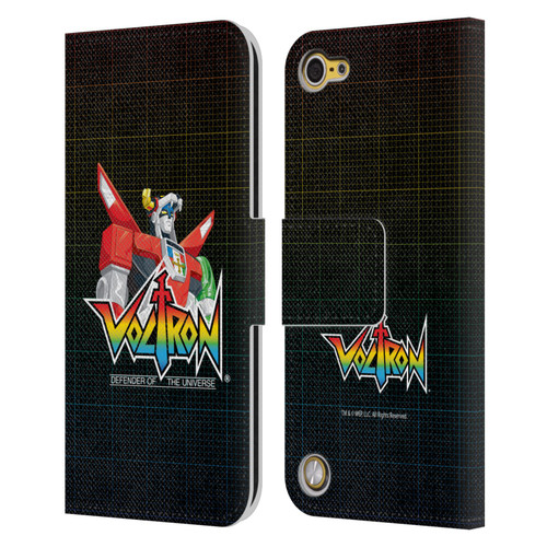 Voltron Graphics Defender Of The Universe Leather Book Wallet Case Cover For Apple iPod Touch 5G 5th Gen