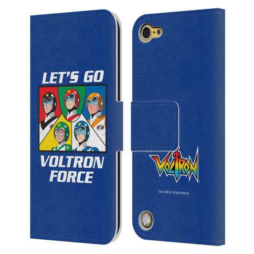 Voltron Graphics Go Voltron Force Leather Book Wallet Case Cover For Apple iPod Touch 5G 5th Gen