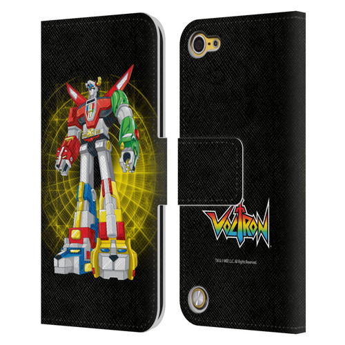 Voltron Graphics Robot Sphere Leather Book Wallet Case Cover For Apple iPod Touch 5G 5th Gen