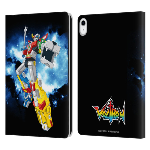 Voltron Graphics Galaxy Nebula Robot Leather Book Wallet Case Cover For Apple iPad 10.9 (2022)