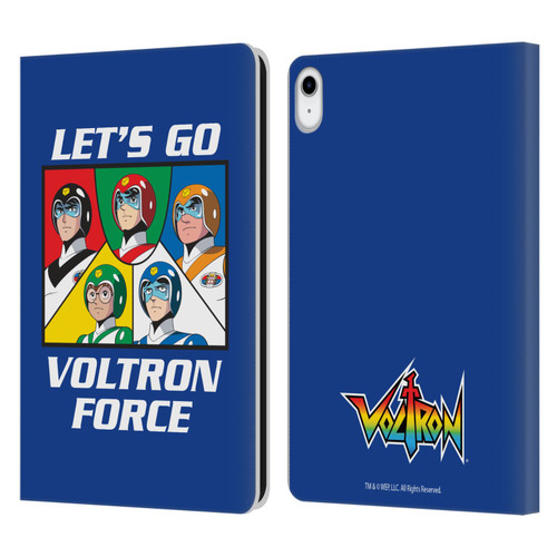 Voltron Graphics Go Voltron Force Leather Book Wallet Case Cover For Apple iPad 10.9 (2022)