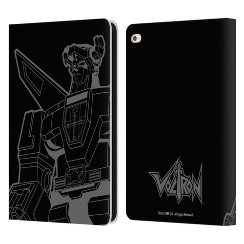 Voltron Graphics Oversized Black Robot Leather Book Wallet Case Cover For Apple iPad Air 2 (2014)