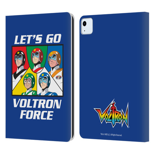 Voltron Graphics Go Voltron Force Leather Book Wallet Case Cover For Apple iPad Air 2020 / 2022