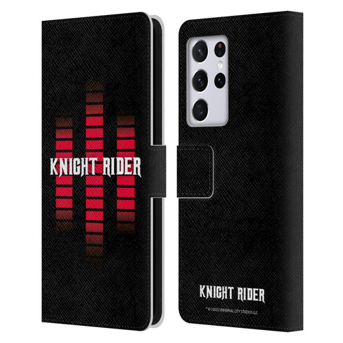 Knight Rider Core Graphics Control Panel Logo Leather Book Wallet Case Cover For Samsung Galaxy S21 Ultra 5G